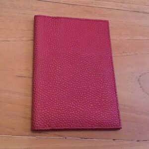 Bric’s Red Pebble Leather Passport Holder